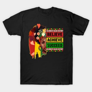 Black History Month Celebration Apparel T-Shirt